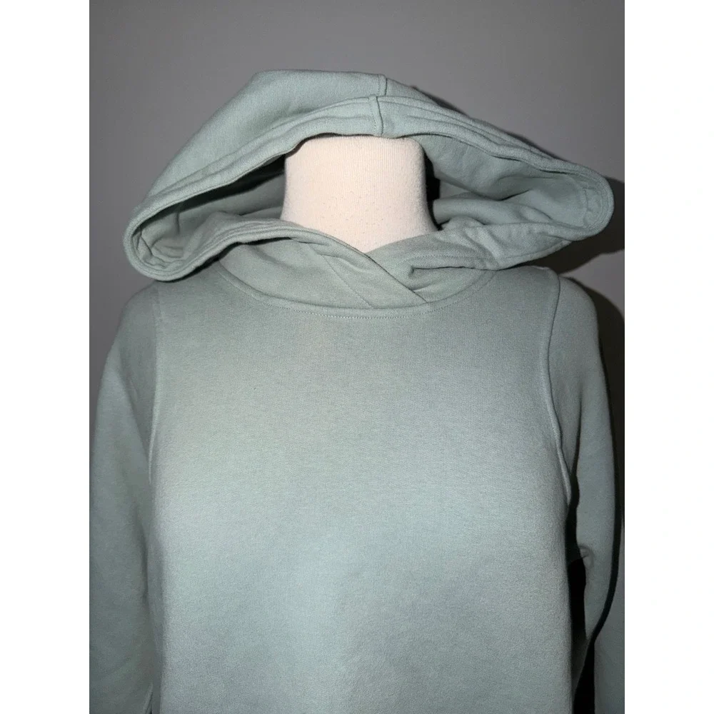 Lululemon Scuba Oversized Pullover Hoodie Sage Green Cropped Sweatshirt 10 A4